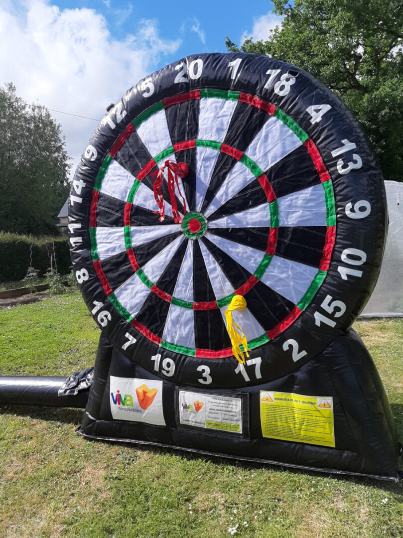 Jeux Exterieur Enfant Cible Gonflable Nerf 1,20m - Système De Score, Usage Intérieur/extérieur, Compatible Tous Blasters Cible Entraînement 120cm